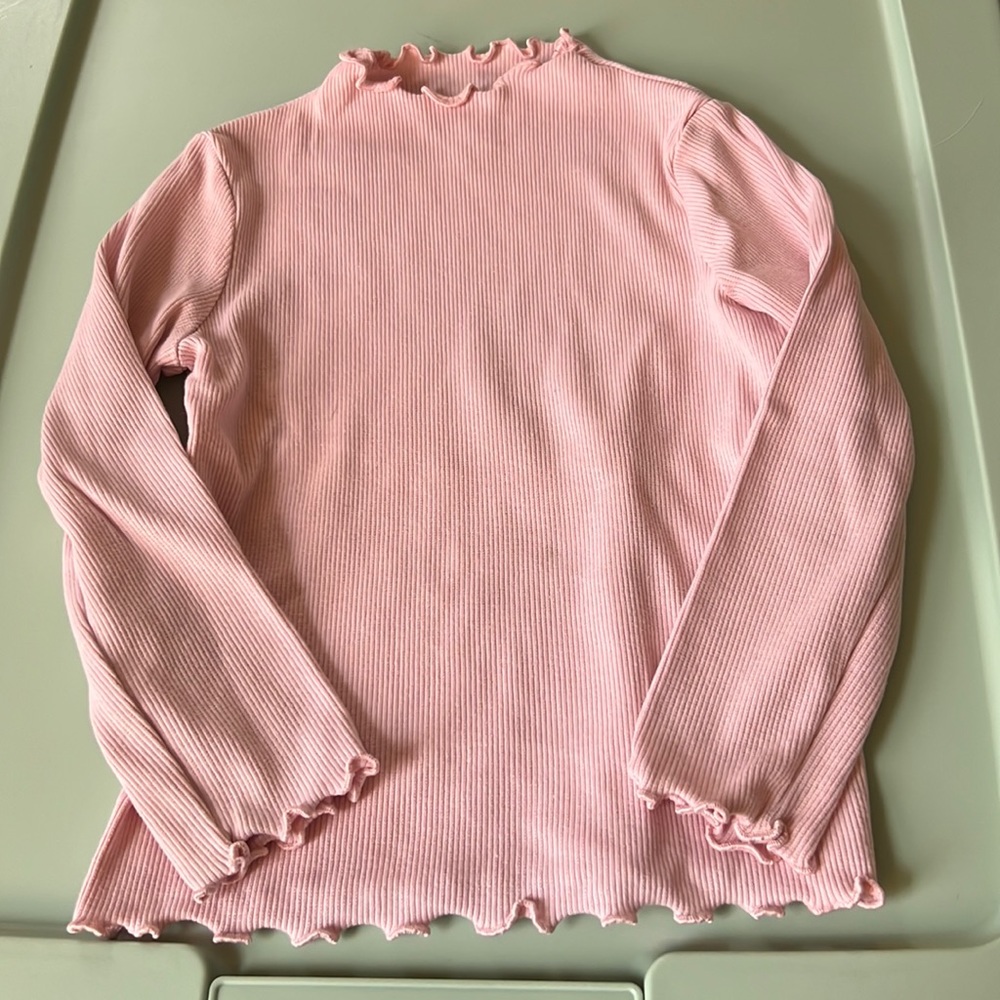 Girls Long Sleeve Ribbed 3T Shirt
